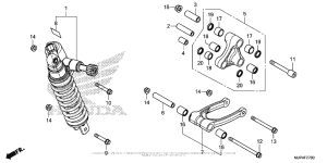 CRF1000D (ABS) Задние амортизаторы