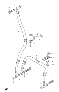 GSX-R1100 Передние тормозные трубки