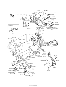EX650 Подножки