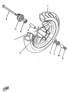 CW50RSP Переднее колесо