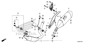 NC700J (DCT) Глушитель