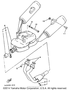 TDM850D Выхлопная система