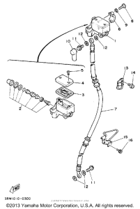 XT225DC Главный тормозной цилиндр