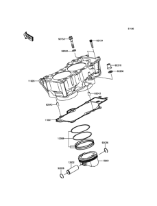 KLE650 Цилиндр и поршни