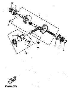 YH50 Коленчатый вал и Поршень
