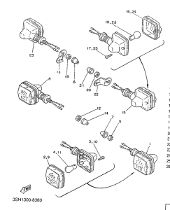 TDR125 Поворотники