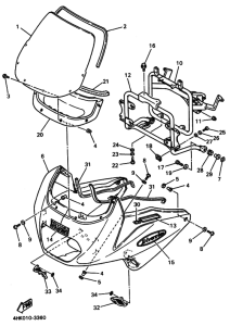 XJ600S Капот двигателя и топливо