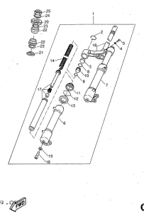 YQ50 Передняя вилка