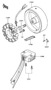 KZ440 Generator / regulator