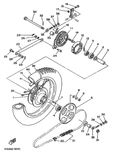 DT50MX Переднее колесо