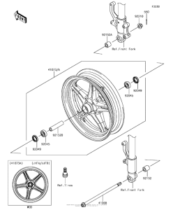 BR125 Переднее колесо