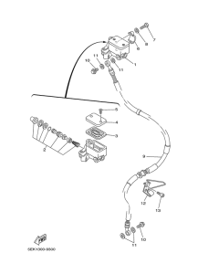 TW125 Главный тормозной цилиндр