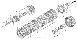 GL1500I Сцепление
