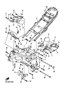 YZF-R6S Frame comp