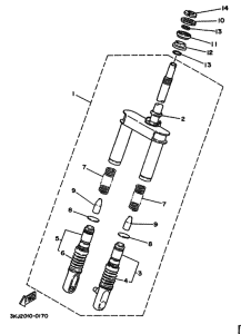 CY50 CY50D Вилка передней оси