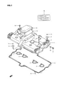 GSX1100 Крышка головки цилиндров