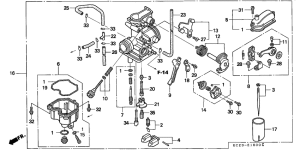 XR250R Carburetor assy