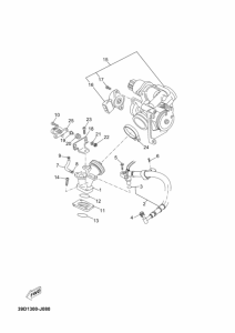 YP125R Впускная система