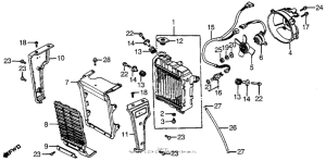 CX650 Radiator + cooling fan
