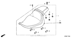 VTX1300C Сиденье