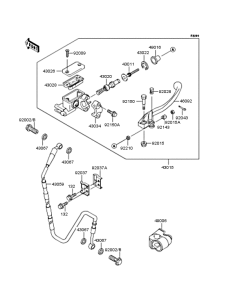 KX125 Главный тормозной цилиндр