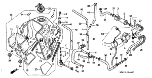 XRV750 Fuel tank / fuel pump
