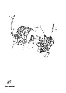 TZR50 Картер двигателя