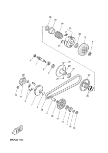YQ100 Сцепление