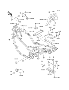 EX500 Рама ,крепежные детали