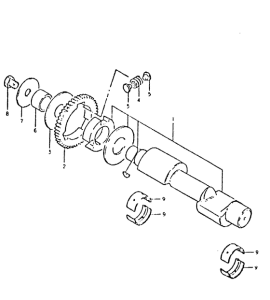 GSX400 Балансирный вал
