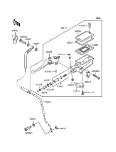 ZR1100 Цилиндр сцепления