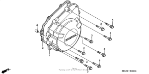 CB900F Крышка генератора