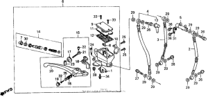 VFR750F Fr. brake master cyl.