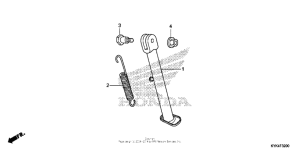 CRF110F Подножка