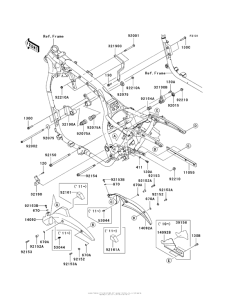 VN1700 Рама ,крепежные детали