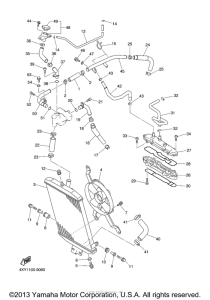 XVZ1300TFM Радиатор и Патрубки