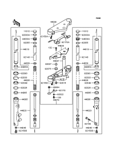 VN400 Передняя вилка