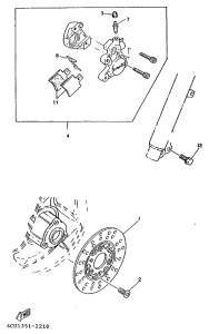 YE80 Передний тормоз