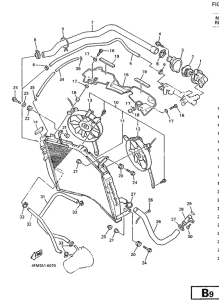 YZF750R Radiator. hose