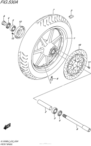 VL1500B Переднее колесо