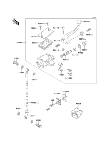  Front master cylinder(kx80-r6 / t6)