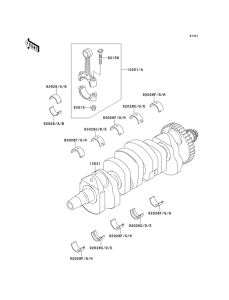 ZX900 Коленвал