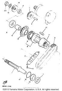 XJ600SDC Муфта стартера