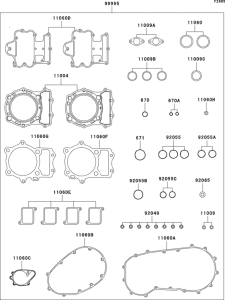  Комплект прокладок