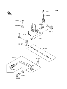 ZR400 Механизм переключения передач