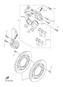 FZ6-NA Передний суппорт