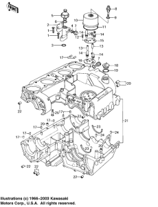 KZ1000 Crankcase / breather cover