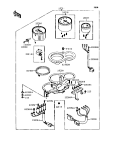 ZX400 Спидометр