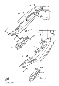 XJ900S Side cover  /  oil tank