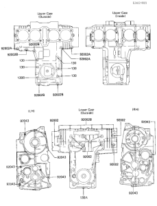 ZX750 Crankcase bolt & stud pattern